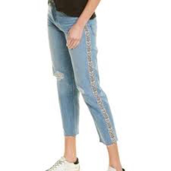 Lucky Brand Relaxed Tapered Stripe Mom Jeans, size 4/27 - Picture 3 of 13